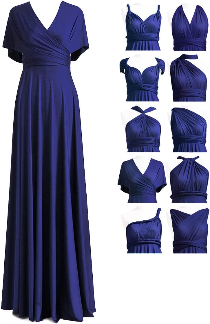 Convertible Infinity Bridesmaid Maxi Dress - Midnight Blue