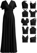 Convertible Infinity Bridesmaid Maxi Dress - Black