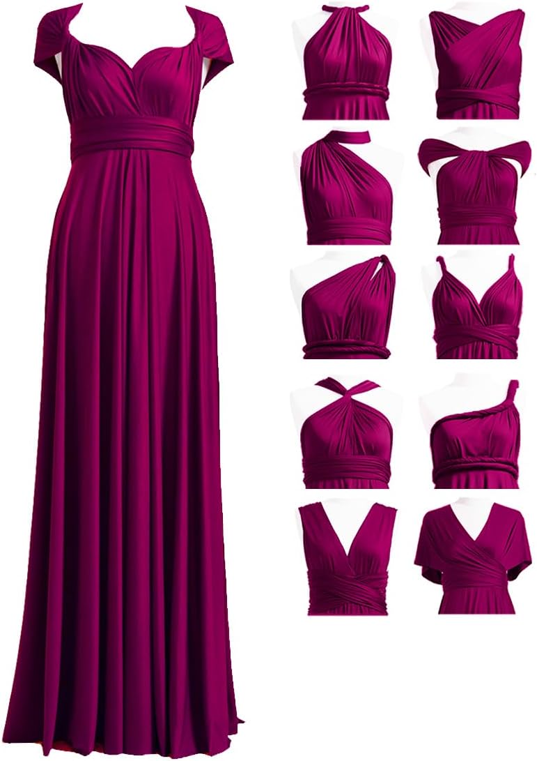Convertible Infinity Bridesmaid Maxi Dress - Plum
