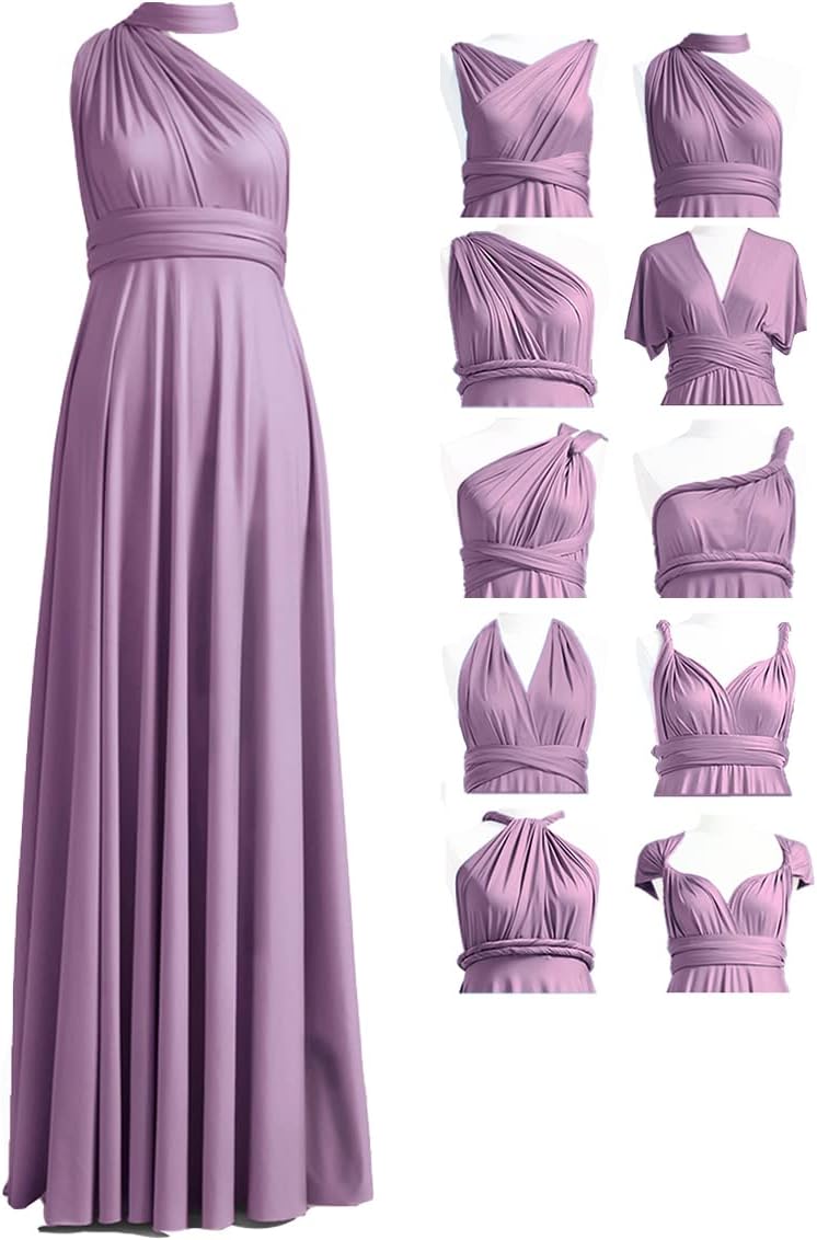 Convertible Infinity Bridesmaid Maxi Dress - Mauve