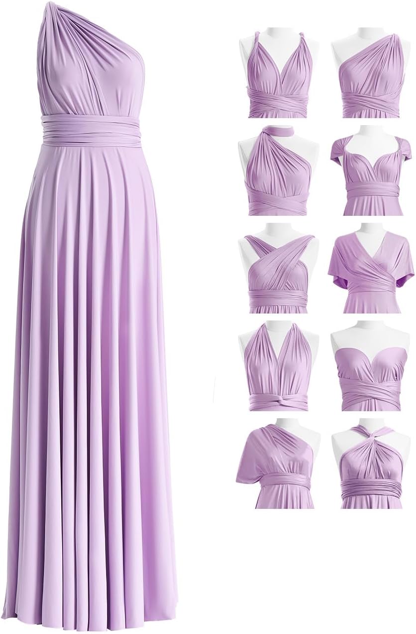 Convertible Infinity Bridesmaid Maxi Dress - Lavender